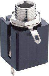 Gniazdo montażowe jack Lumberg KLBP 3, 6.35 mm, 3-pin, stereo