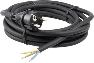 Kabel zasilający AS Schwabe 60376, H05RN -F 3G 1 mm, 3 m