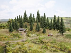 NOCH  26838 Stos Jodła 50 do 140 mm ciemnozielony 50 szt.