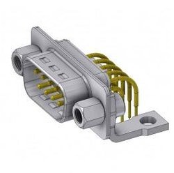 Złącze męskie D-Sub Deltron Connectors DTS09PYC/2M46UNB5, rzędy: 2, styki: 9, 90 °, 1 szt.
