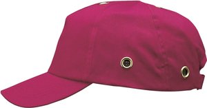 Czapka robocza z ABS, Voss Helme 2687, 56-61 cm, pokrycie tekstylne, EN 812, czerwona