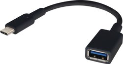 Kabel USB Renkforce, USB 3.2 Gen1 (USB 3.0), Złącze męskie USB-C®, Złącze żeńskie USB-A, 0.15 m