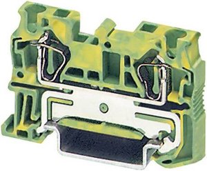 Złącze przelotowe spężynowe Phoenix Contact ST 4-PE, 0,08 -6 mm2, zielono - żółte