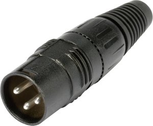 Złącze kablowe XLR, męskie, 3-Pin Hicon HI-X3CM-B