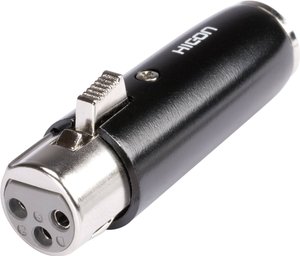 Adapter XLR HI-X3MX3-FM złącze żeńskie XLR - złącze męskie Mini-XLR  Hicon HI-X3MX3-FM  1 szt.
