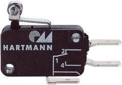 Mikroprzełącznik Hartmann 04G01C06B01A 04G01C06B01A, 1 zestyk przełączny, 1 x wł/(wł), 250 V/AC, 16 A, 1 szt.