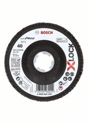 Tarcza szlifierska listkowa X571 Best for metal, kątowa, 115 mm, K 40, Fiber Tarcza lamelkowa Bosch Accessories 2608619197 1 szt.