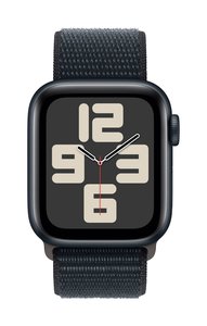 Apple Watch SE GPS 40 mm Aluminiowa obudowa Midnight ze sportową pętlą Midnight Apple Watch SE (2023) GPS 40 mm Obudowa aluminiowa Sport Loop Północ
