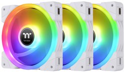 Thermaltake CL-F161-PL12SW-A Wentylator do obudowy PC biały, przeźroczysty, rgb (S x W x G) 120 x 120 x 25 mm z możliwością sterowania oświetleniem RGB