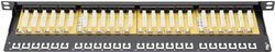 DIGITUS Professional CAT 6, klasa E, panel krosowy wysokiej gęstości, nieekranowany Patchpanel Digitus DN-91624U-SL-SH, 24 Porty, 483 mm (19''), 0.5 U