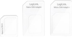 LogiLink AA0047 - zestaw adapterów kart SIM z pinem do wysuwania Igła do kart SIM LogiLink AA0047 AA0047, 1 szt.