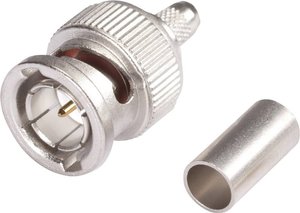 Złącze BNC Hicon  BNC0.6/2.8HD złącze męskie proste 75 Ω 1 szt.