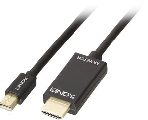 Przejściówka Mini DisplayPort, HDMI LINDY LINDY Mini DisplayPort/HDMI 4K30 3m 36928, 3.00 m