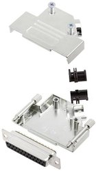 Zestaw listew żeńskich D-Sub TRU COMPONENTS TCD45ZK25DBSK 7708748, rzędy: 2, styki: 25, 45 °, 1 szt.