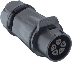 Złącze męskie okrągłe Lumberg 0262 09, styki:9, 500 V, 5 A, 1 szt.