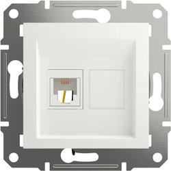 Schneider Electric, gniazdo telefoniczne RJ11 1-kierunkowe podtynkowe, białe, Asfora, EPH4170121D Schneider Electric Gniazdo telefoniczne RJ11 Asfora biały (RAL 9003) EPH4170121D