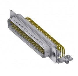 Złącze męskie D-Sub Deltron Connectors DTS37 PYC/2 M47UN, rzędy: 2, styki: 37, 90 °, 1 szt.