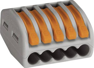 Złącze zaciskowe WAGO 222-415-1, PIN: 5, 400 V/AC, 32 A, 1 szt.