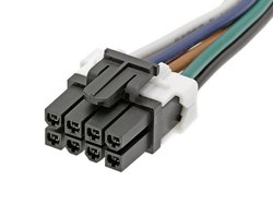 Obudowa złącza pin żeńskiego na kabel Molex MOL Power & Signal Sol. 451350810, piny: 8, 7 A, 1 szt.