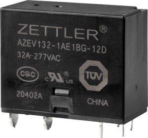 Przekaźnik mocy Zettler Electronics AZEV132-1AE1BG-12D, 277 V/AC, 32 A, 1 szt.