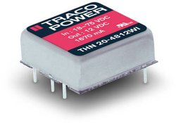 Przetwornica DC/DC, do PCB TracoPower THN 20-2415WI THN 20-2415WI, 20 W, 24 V/DC, 833 mA, 1 szt.