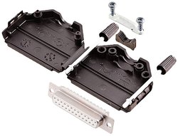 Zestaw listew żeńskich D-Sub encitech DPPK25-BK-DMS-W-K 6355-8054-13, rzędy: 2, styki: 25, 180 °, 1 szt.