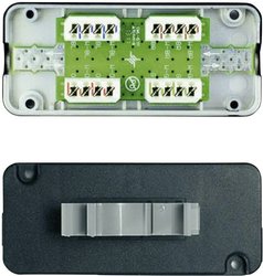 Skrzynka przyłączeniowa Telegärtner CAT 7a z adapterem szyny montażowej Skrzynka przyłączeniowa Telegärtner J00060B0069