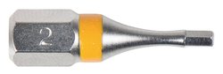 1/4&quot, TORSIONpower bit wewnętrzny sześciokątny, 25mm, 2mm Bit szcześciokątny KS Tools 9183403 918.3403   1 szt.