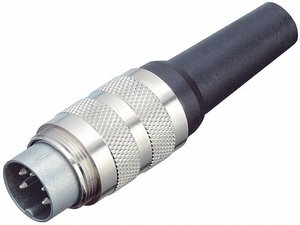 Wtyk kablowy Binder 99-2025-02-07, ekranowany, 7 pin, 125 V, do lutowania, M16, IP40