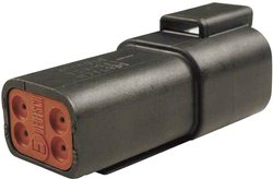 Złącze okrągłe seria DT TE Connectivity DT 04-4 P-CE02, Ilość styków: 4, 1 szt.