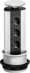 Wieża z gniazdami zasilania EVOline EVOLINE®PORT 3fach 93100001, Złącze bezpieczne, Ilość gniazdek: 3