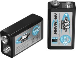 Akumulator 9 V, NiMH Ansmann maxE 6LR61 5035453, 300 mAh, 8.4 V, 1 szt.