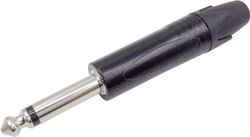 Złącze męskie jack 6,35 mm TRU COMPONENTS 1408832, niklowany, złącze męskie proste, 1 szt.