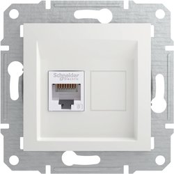 Schneider Electric, RJ45 kat. 6e UTP 1-krotny ICD UP, biały, Asfora, EPH4770121D Schneider Electric   Gniazdo danych RJ45  Asfora biały (RAL 9003) EPH4770121D