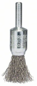 Szczotka pędzlowa, szczotka ze stali nierdzewnej, 15 mm, 0,2 mm, 4500 U/ min Bosch Accessories N/A N/A Ø trzonka 6 mm 2608622126 1 szt.