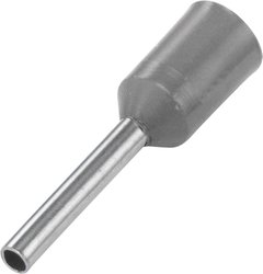 Końcówki kablowe tulejkowe 459706, kołnierz, 0.14 mm2 x 6 mm, szare, 100 szt.