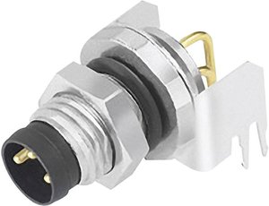 Złącze montażowe Binder 09 3419 82 03, 3-Pin, 60 V, 4 A