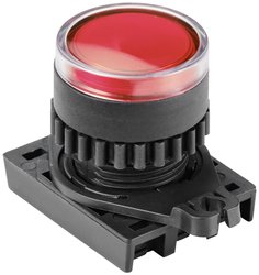 Przycisk TRU COMPONENTS S2PRU-P3R okrągły czerwony (przezroczysty)   1 szt.