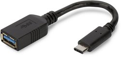 Przejściówka, adapter USB Digitus AK-300315-001-S AK-300315-001-S, [1x złącze żeńskie USB-A 3.2 Gen 1 (USB 3.0) - 1x złącze męskie USB-C 3.2 (USB 3.0)]