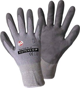 Rękawice ochronne Worky CUTEXX HPPE PU, lycra, rozmiar 8, szare