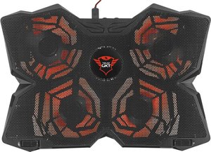 Podstawka pod notebooka z funkcją chłodzenia Trust GXT 278 Yozu regulacja wysokości, regulowany wentylator