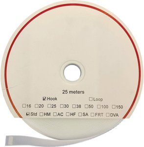 Taśma rzepowa do przyklejania na gorąco element z haczykami (D x S) 25000 mm x 16 mm biały FASTECH® T0101600000325 25 m