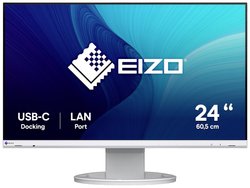 EIZO EV2490-WT Monitor  EEK C (A - G) 60.5 cm (23.8 cal) 1920 x 1080 px 16:9 5 ms HDMI, DisplayPort, USB-C®, USB-B, słuchawki (jack 3,5 mm), USB 3.2 Gen 1 (USB 3.0), RJ45 LCD (IPS)
