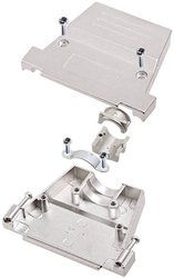 Obudowa złącza D-SUB encitech DTXL25-HI-SJS-M3-T-K 6560-5703-33, odlew cynkowy, 180 °, 1 szt.