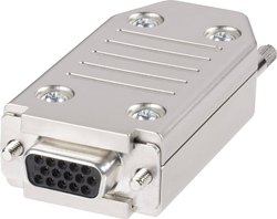 Złącze żeńskie D-Sub 180 ° Ilość styków: 15 sprężynowe Knorr Tec  1 szt.