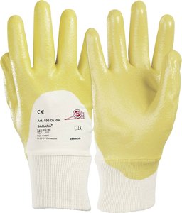 Rękawice robocze KCL Sahara® 100-7, Rozmiar rękawic: 7, S, biały, żółty