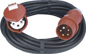 REV 0577740555 zasilanie przedłużacz  16 A czarny 10.00 m H05VV-F 3G 1,5 mm²