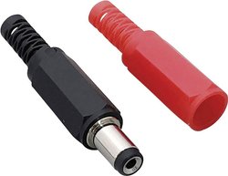 Złącze męskie niskonapięciowe BKL Electronic 075231 złącze męskie proste 5.50 mm 2.10 mm 1 zest.