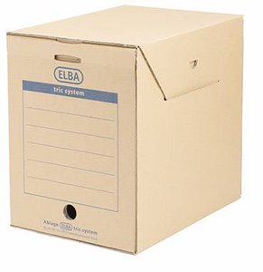 Pojemnik do archiwizacji Elba 1554257 Archivbox Maxi tric system DIN A4 brąz naturalny