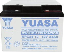 Akumulator ołowiowy Yuasa NPC24-12 NPC24-12, AGM, 12 V, 24 Ah